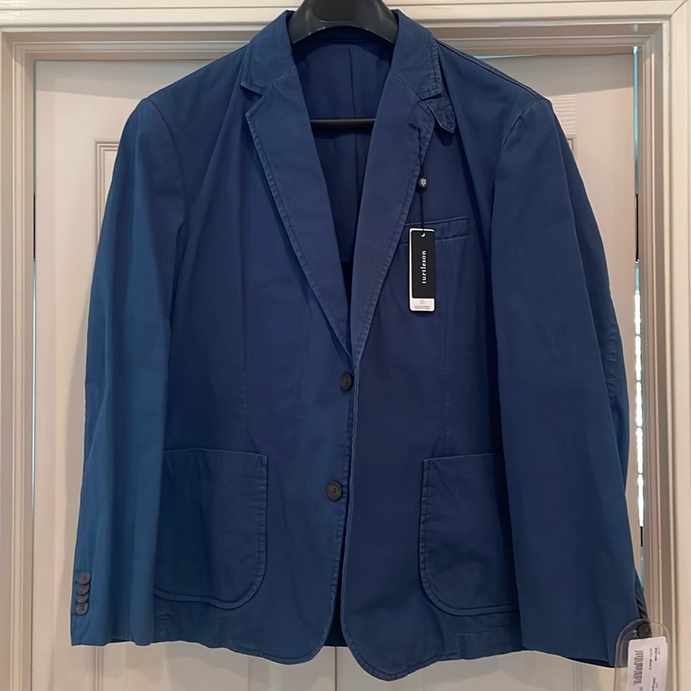 Turtleson men’s NEW Bono 2 stetch cotton blazer sz 44Reg